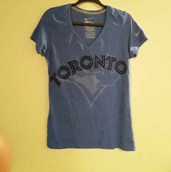 Nike Womens(L) MLB Toronto Blue Jay Vneck Teeshirt - Picture 4 of 11